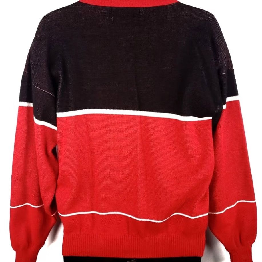 Vintage VINTAGE Paragon Sams Town Vegas Sweater Mens Size Large Red 80s Casino Made In USA V Neck Sweater Size US L / EU 52-54 / 3 - 4 Thumbnail