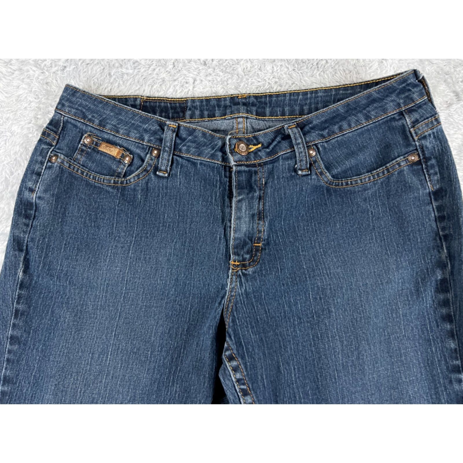 Lee Lee Jeans Women Bootcut Denim Blue 30x27 Regular Mid Rise Cotton Blend 30 Inseam Pockets Stretch Button Logo Jeans Mens? Size 30" / US 8 / IT 44 - 4 Thumbnail
