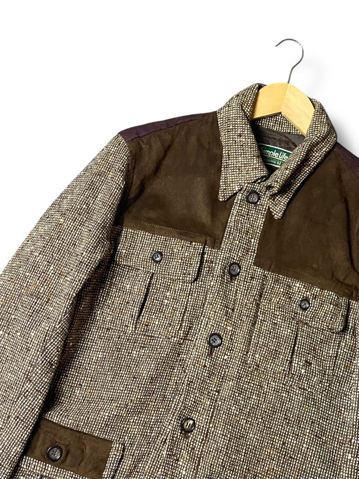 Japanese Brand × RENOWN × Vintage Renown x SimpleLife Tweed Wool Jacket (127) Size US M / EU 48-50 / 2 - 5 Thumbnail