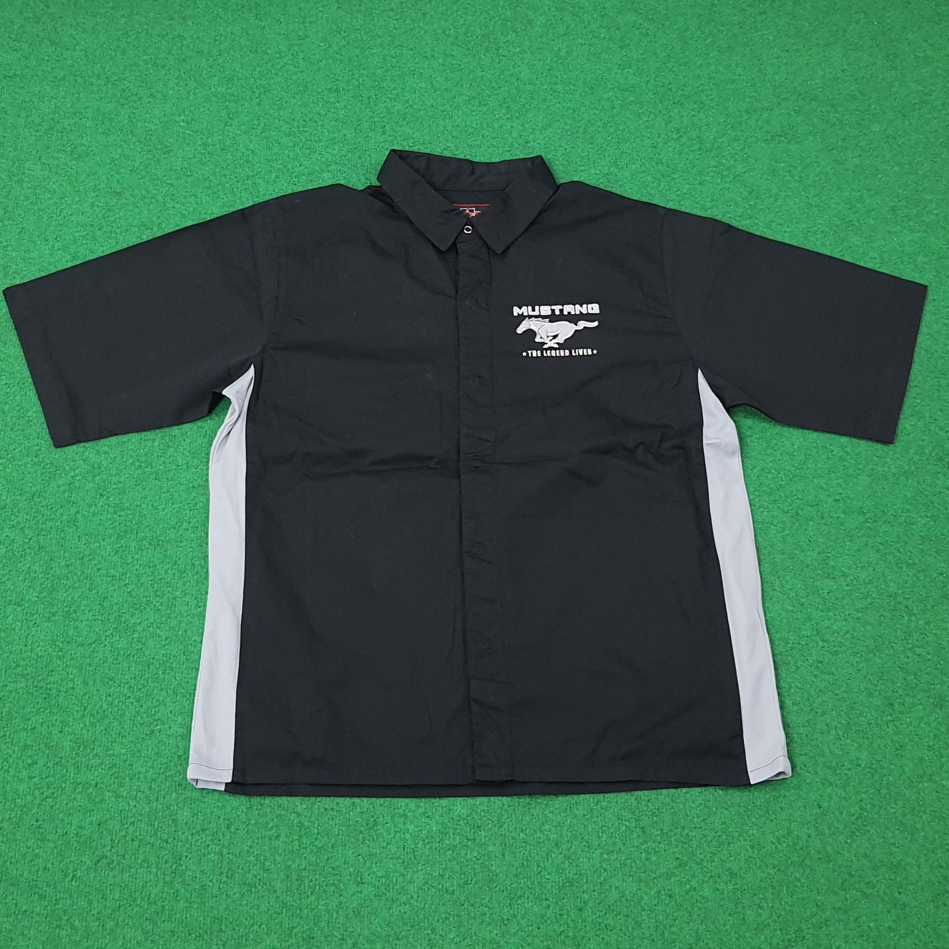 Mustang Vintage Ford Mustang Embroidered Logo Workshirt C267N11 Size US L / EU 52-54 / 3 - 3 Thumbnail