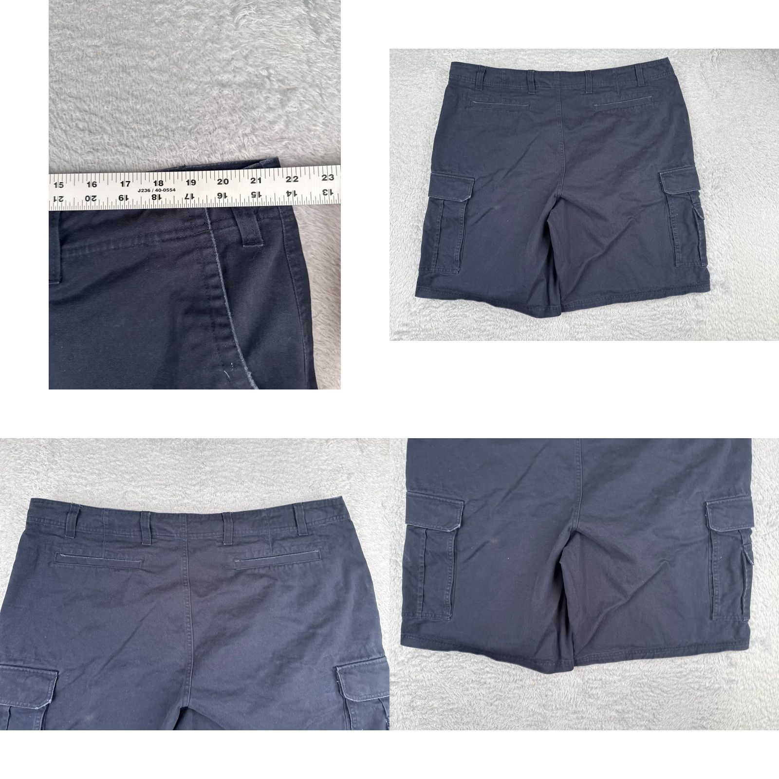 Vintage 626 Blue Shorts Mens 44 Cargo 100% Cotton Twill Casual Zip Pockets Logo Cargo Pocket Regular Blue Mens Shorts 626 Blue 44x10 Size US 44 / EU 60 - 9 Thumbnail