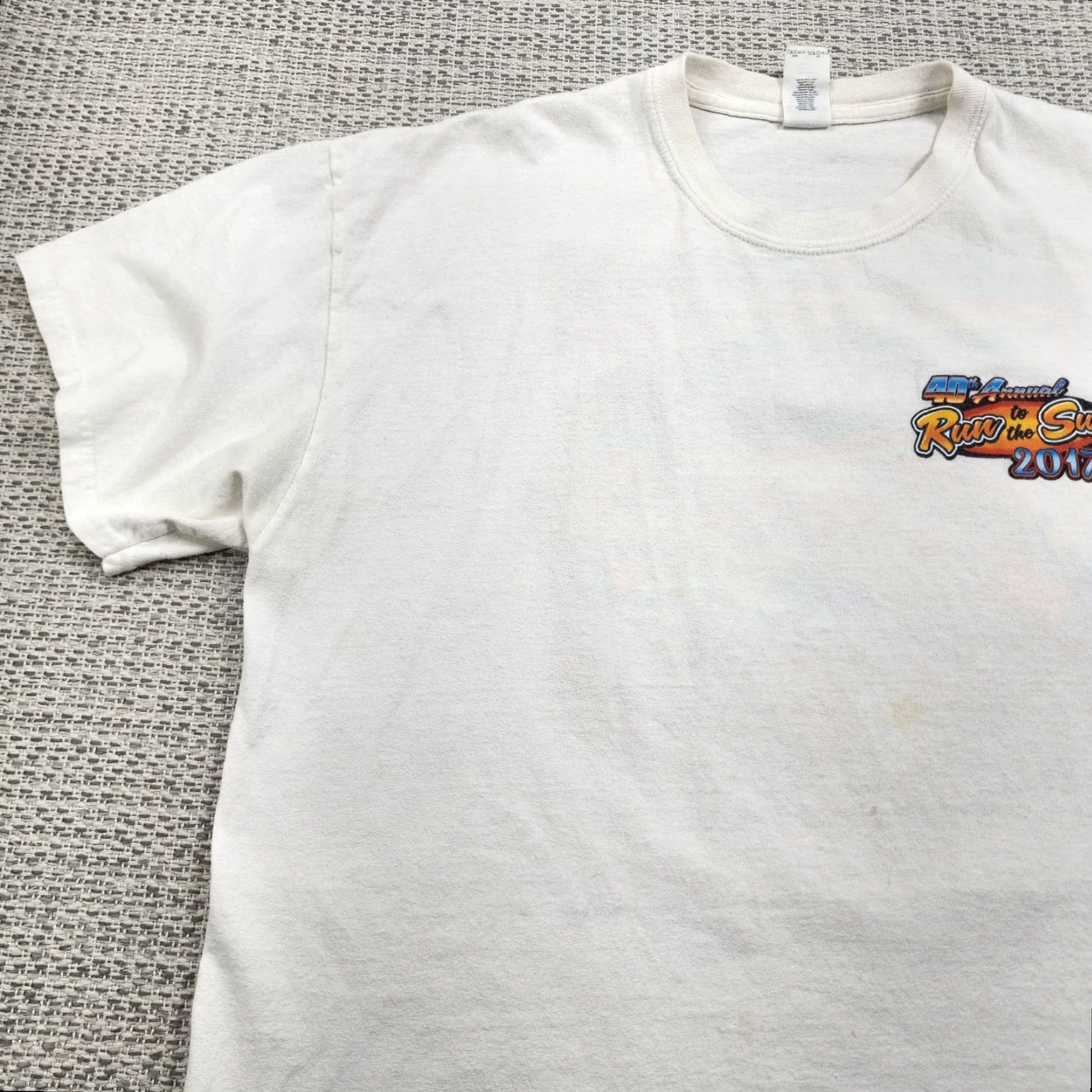 Anvil VINTAGE Relics & Rods Run to the Sun Shirt Mens XL White 40th Annual 2017 Lake Havasu City AZ Cars Event T‑Shirt Size US XL / EU 56 / 4 - 5 Thumbnail
