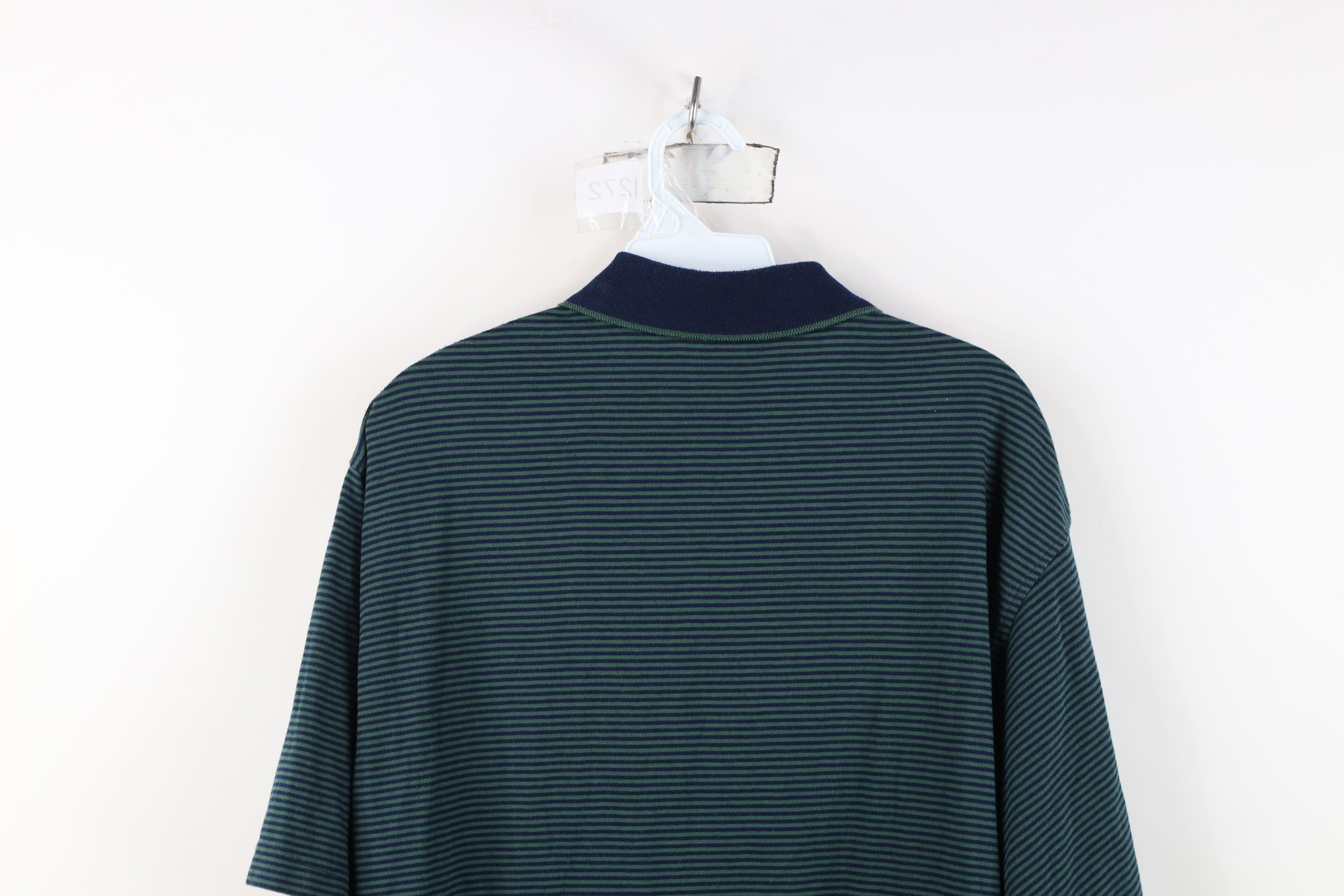 Vintage Vintage 90s Streetwear Striped Knit Collared Golf Polo Shirt Size US L / EU 52-54 / 3 - 12 Thumbnail
