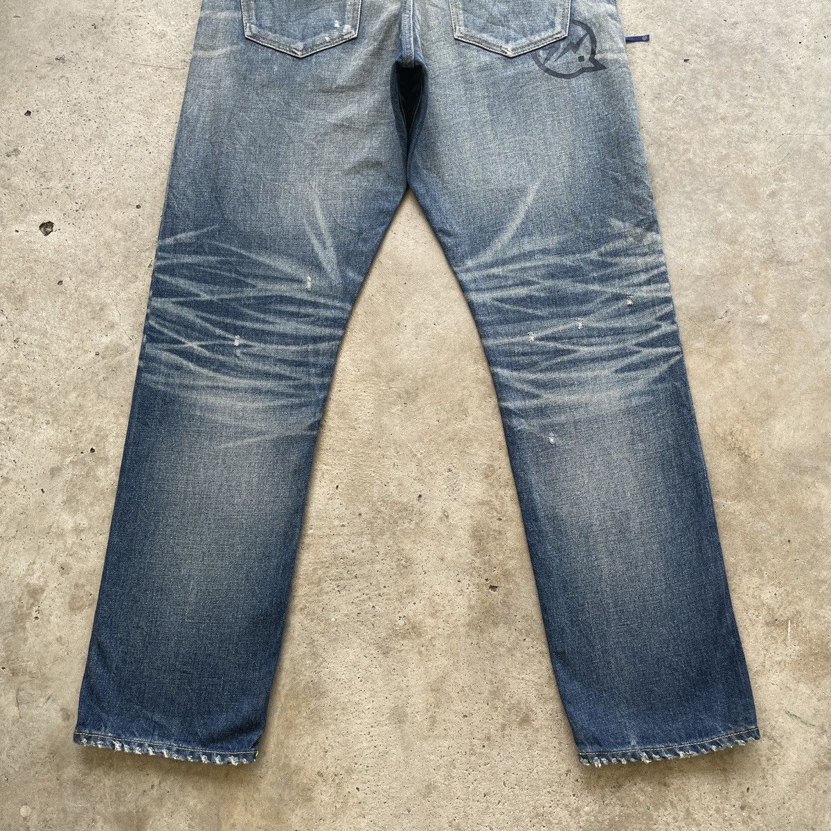 Japanese Brand W35 Vintage Japan Selvedge Faded Jeans Pants Stonewash Denim Size US 35 - 12 Thumbnail