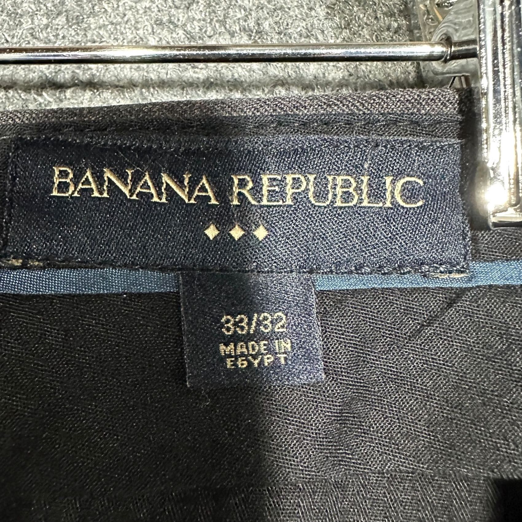 Banana Republic Banana Republic Pants Mens 33 Wool Trouser Flat Front Zip Fly Pockets Dress HEM Gray Wool-Blend Classic Dress Pants Mens 33 Charcoal Gray Size US 33 - 4 Thumbnail