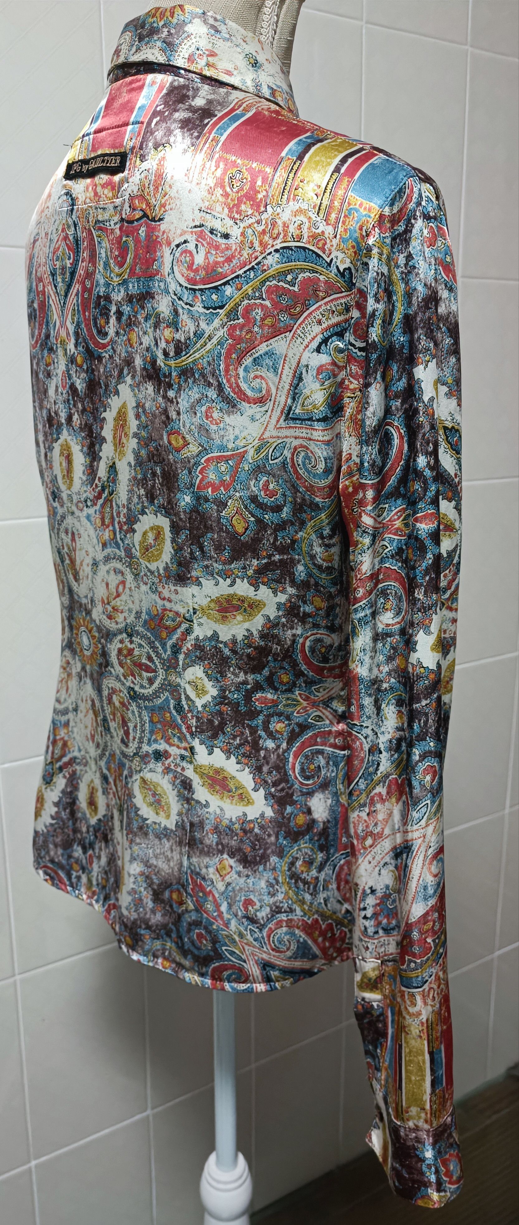 Jean Paul Gaultier Multicolor satin fabric shirt Size L / US 10 / IT 46 - 19 Thumbnail