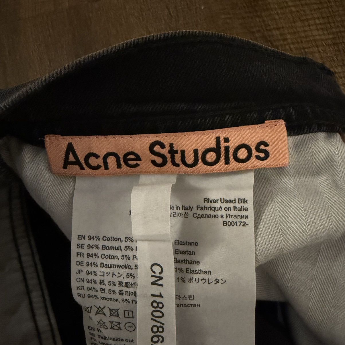 Acne Studios Acne Studios River Jeans Used Black Size US 31 - 6 Thumbnail