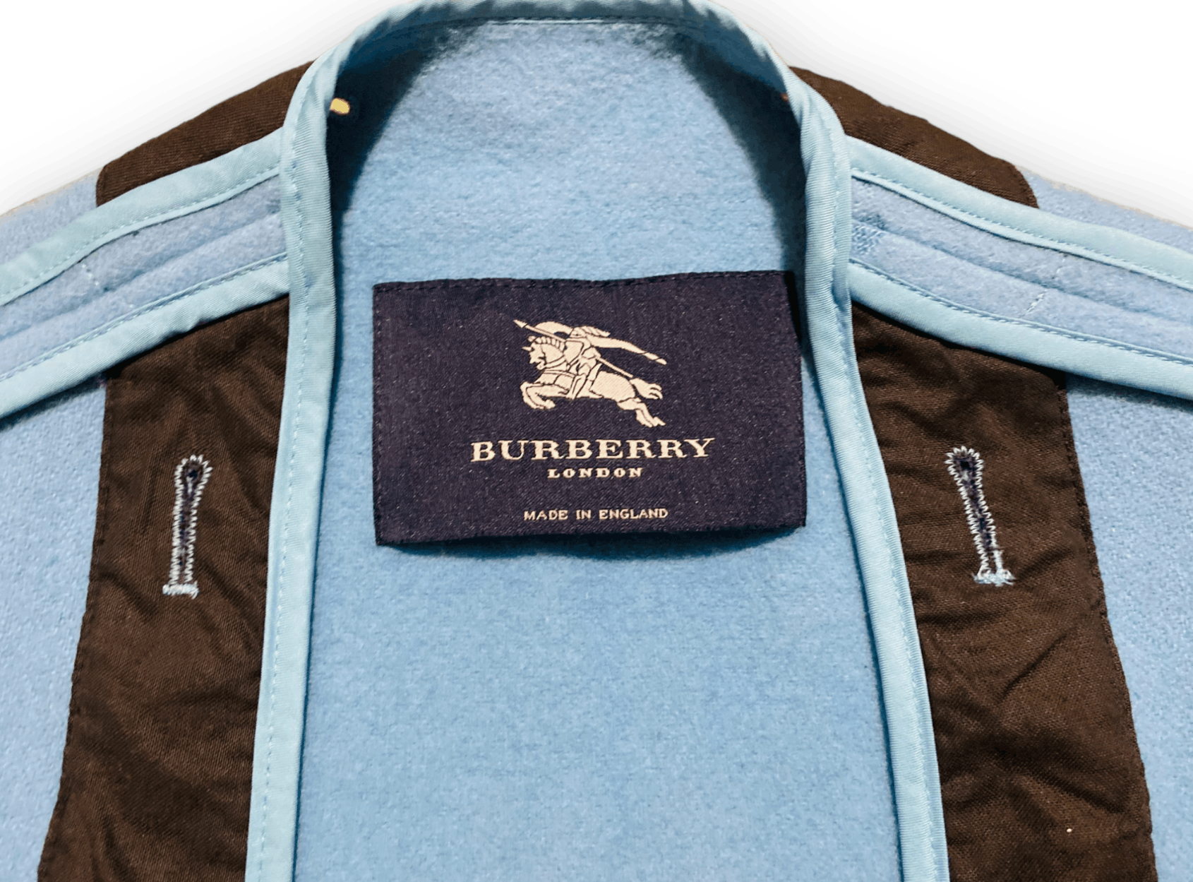 Burberry × Vintage Burberry London Trench Coat Liner Solid Jacket Lana Wool Size L / US 10 / IT 46 - 3 Thumbnail