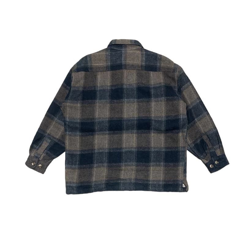 Japanese Brand Vintage 90s Passy Wool Flannel Shirt Jacket Size US L / EU 52-54 / 3 - 2 Thumbnail