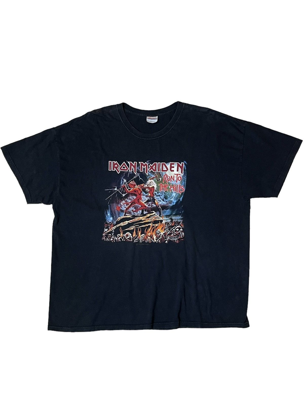 Iron Maiden VINTAGE Y2K IRON MAIDEN “RUN TO THE HILLS” 2004 TOUR T SHIRT Size US XXL / EU 58 / 5 - 3 Thumbnail