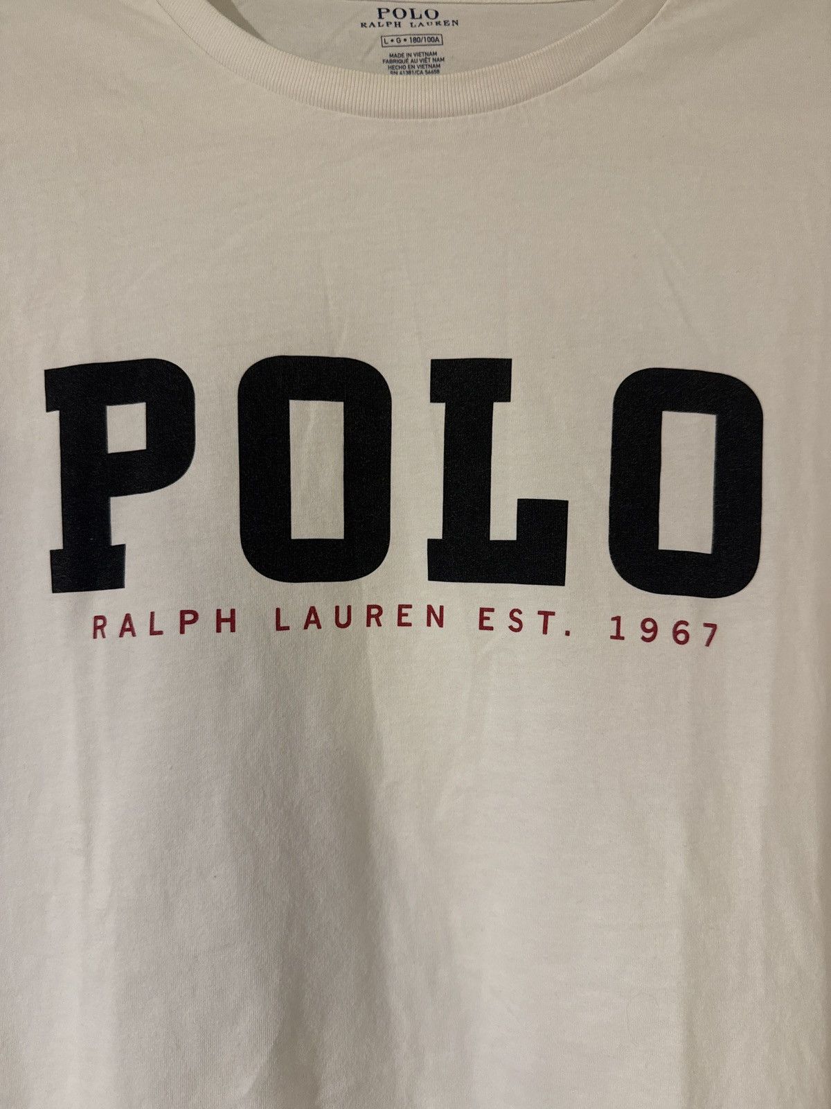 Polo Ralph Lauren Polo Ralph Lauren spell out Tshirt Size US L / EU 52-54 / 3 - 1 Thumbnail