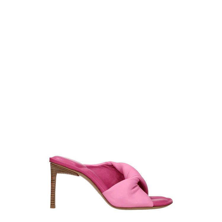 Jacquemus ob1o1e1124 Leather Sandals in Pink Size US 7 / IT 37 - 1 Thumbnail