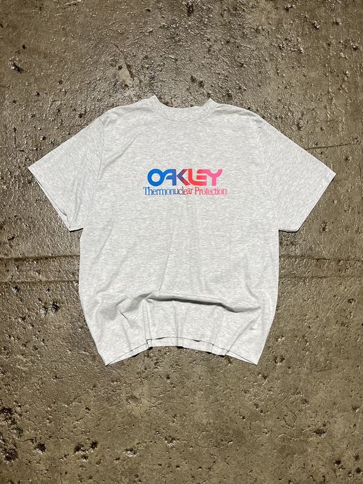 Vintage Crazy Vintage 90s Oakley Bootleg Rainbow Logo Tee Shirt