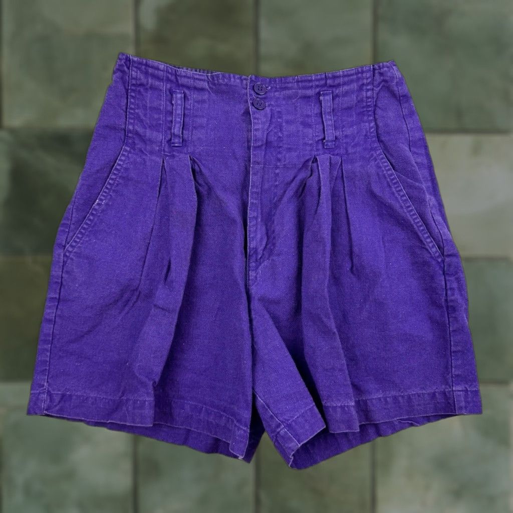 Vintage VINTAGE Laura C’est Jolie Shorts Womens 11/12 High Waist Hipster Purple 1980s 80s Mens? Women’s Size 32" / US 10 / IT 46 - 1 Thumbnail
