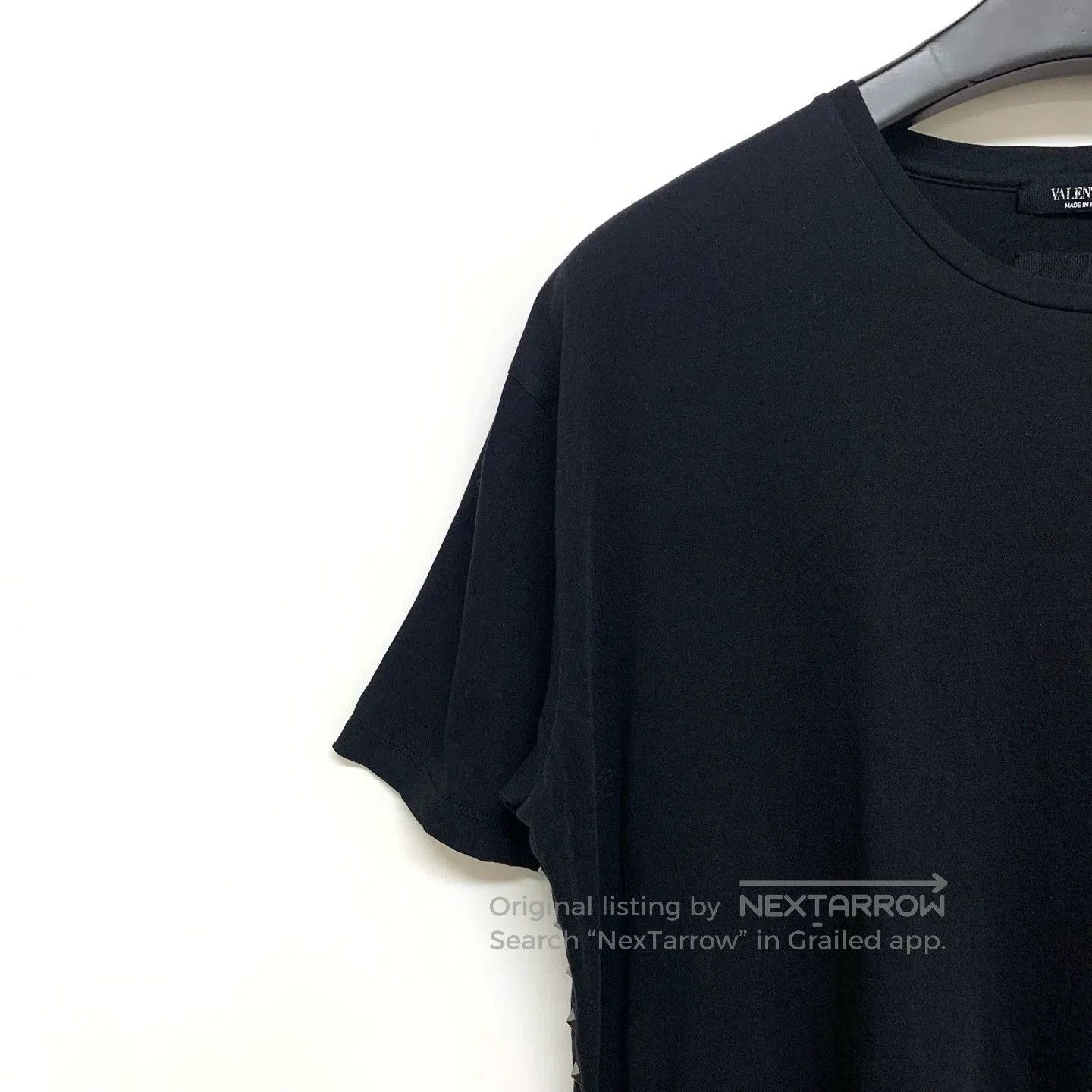 Valentino classic black studded short sleeve t-shirt. Size US XL / EU 56 / 4 - 7 Thumbnail