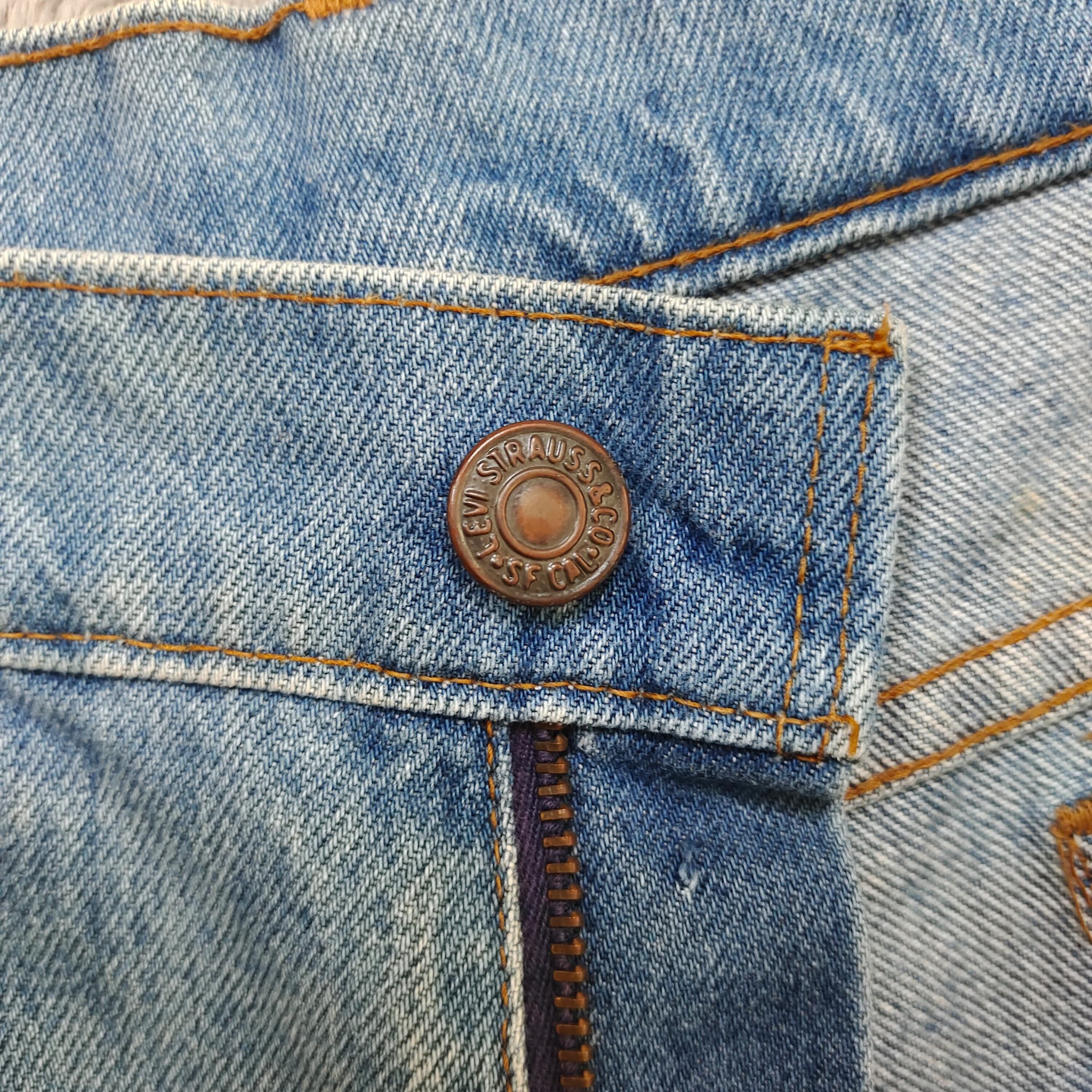 Levi's Levi’s 90s 505 – Ice-Blue Honeycomb Fade, Hong Kong-Made Size US 34 / EU 50 - 5 Thumbnail