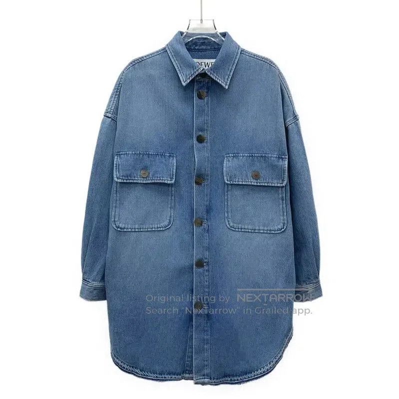 Loewe Loewe Blue Cotton Women's Jacket . Size XS / US 0-2 / IT 36-38 - 1 Thumbnail