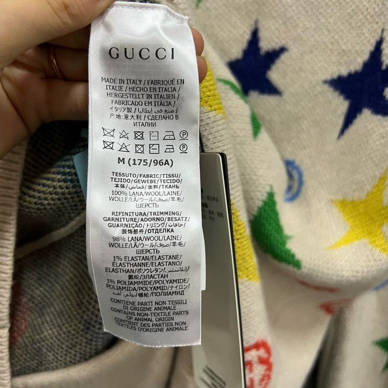 Gucci Gucci Star GG jacquard knitted cardigan jacket 2502-Nextarr Size US M / EU 48-50 / 2 - 5 Thumbnail