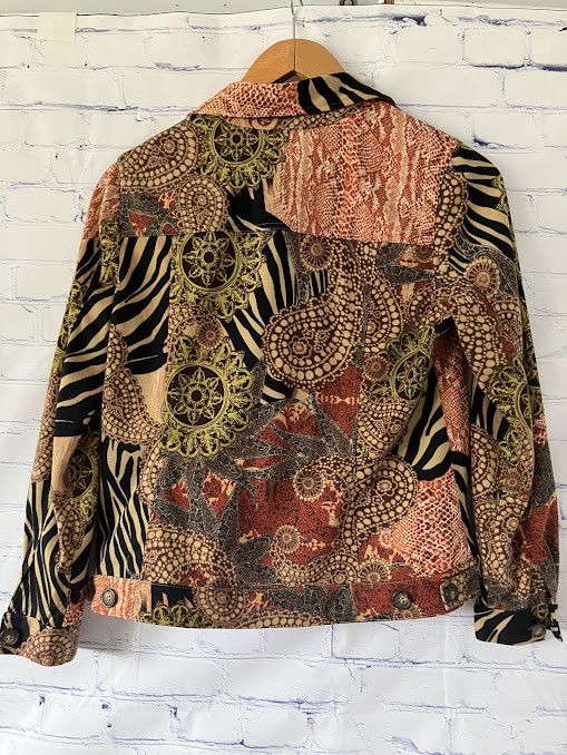 Other Attyre NY Animal Print Art to Wear Women's Jacket sz M Size M / US 6-8 / IT 42-44 - 2 Thumbnail