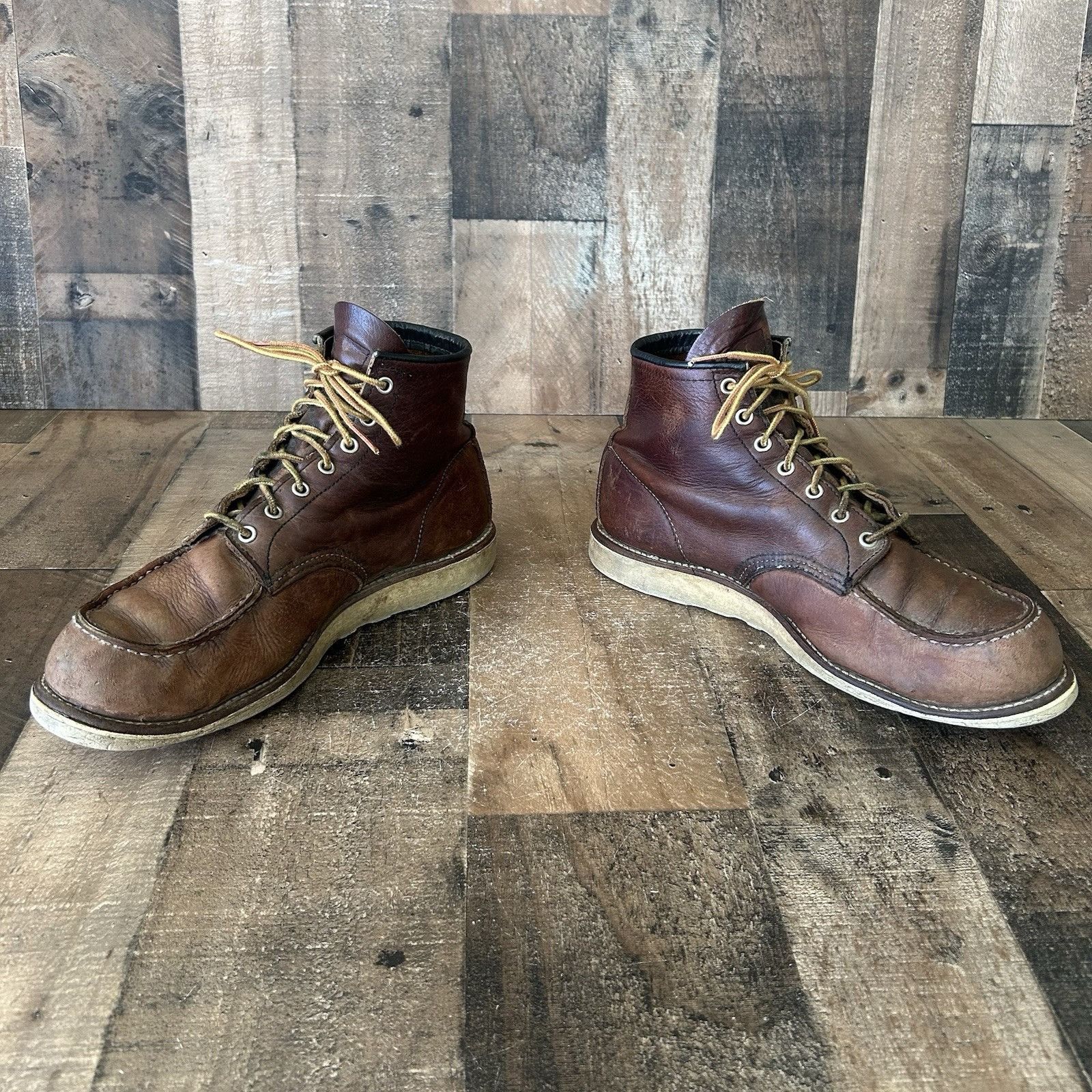 Red Wing Red Wing 8138 Heritage Moc Toe Work Boots Mens 11.5 D Size US 11.5 / EU 44-45 - 11 Thumbnail