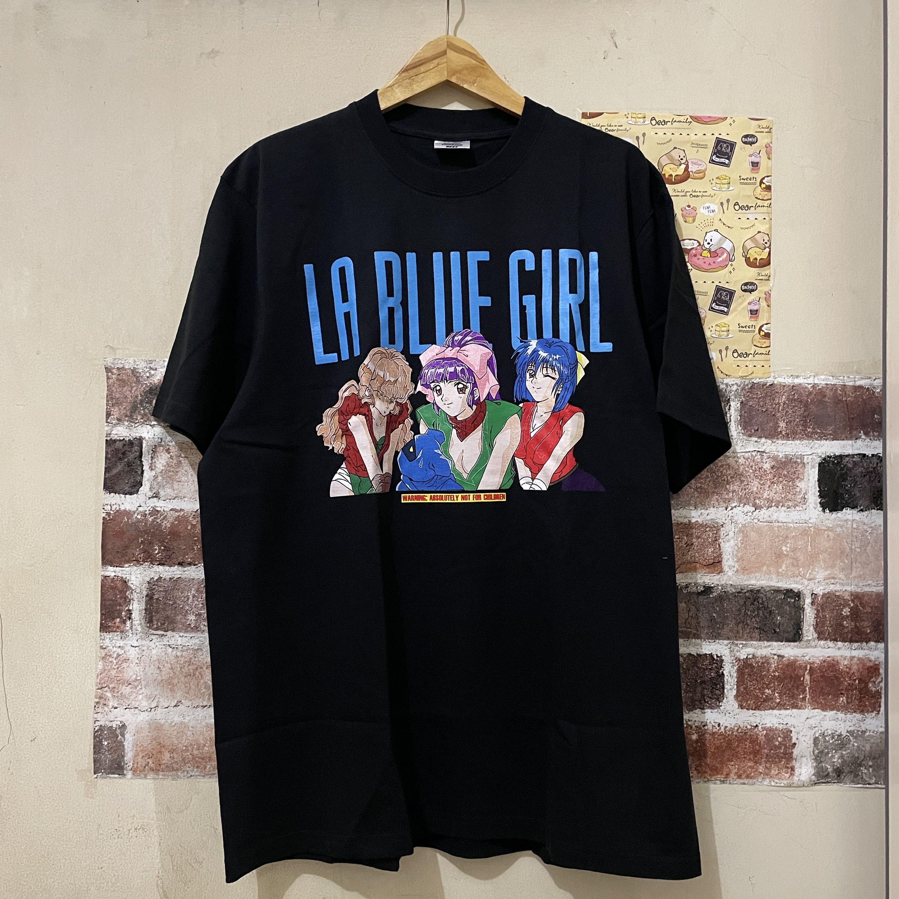 Vintage Limited La Blue Girl Erotic Anime Tee Manga T shirt XL 