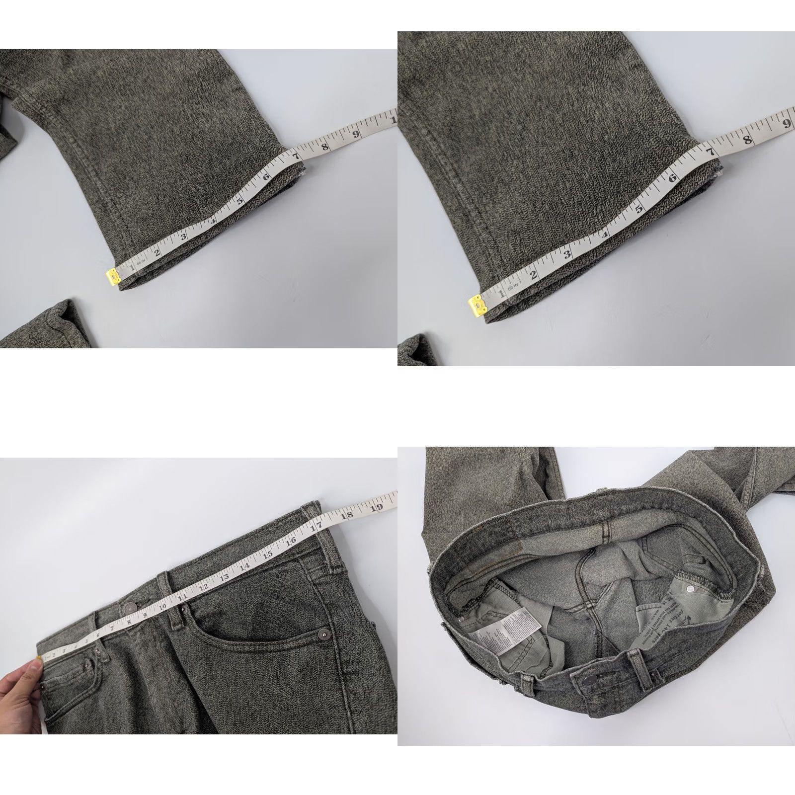 Levi's Levi's 511 Jeans Slim Straight 34x30 Green Gray Granite Denim Cotton Polyester Men Regular 5-Pocket Inseam 30 Size US 34 / EU 50 - 8 Thumbnail