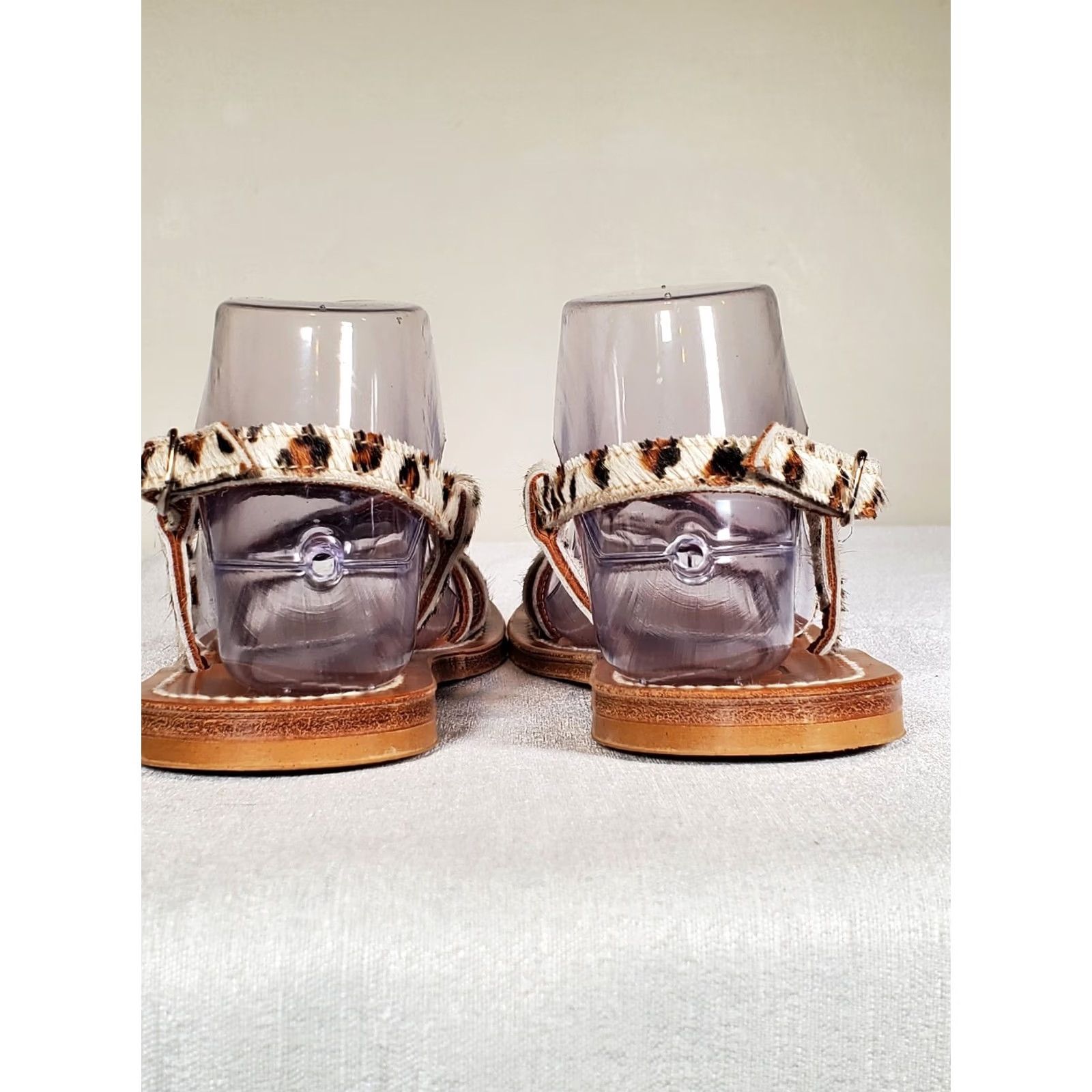 Vintage K. Jacques Leopard St Tropes Strappy Leather Sandals Womens US 8.5 Size US 9 / IT 39 - 5 Thumbnail
