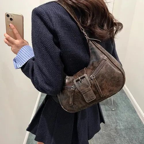 Japanese Brand PU Leather Shoulder Bag Size ONE SIZE - 3 Thumbnail