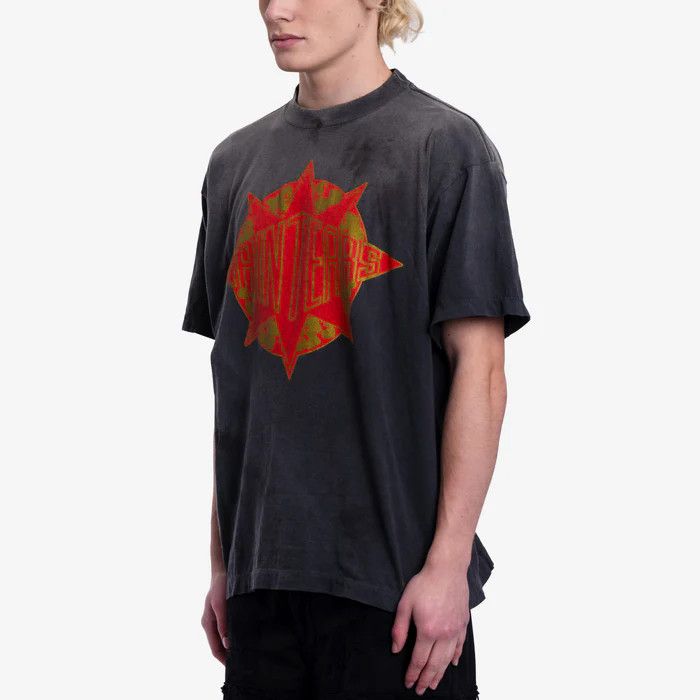 Saint Michael o1h1sh10525 X Denim Tears T-Shirt in Black Size US L / EU 52-54 / 3 - 3 Thumbnail