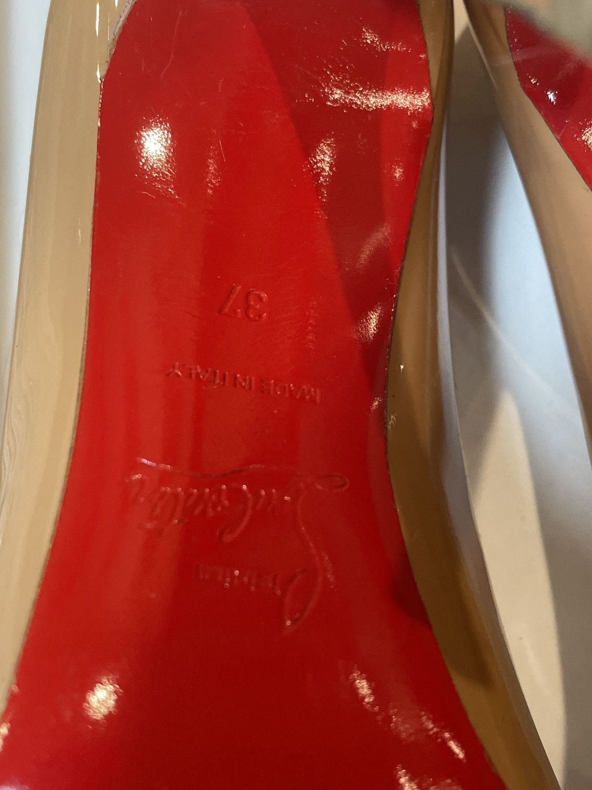 Christian Louboutin Christian Louboutin Pigalle Follies 100 Patent Size US 7 / IT 37 - 4 Thumbnail