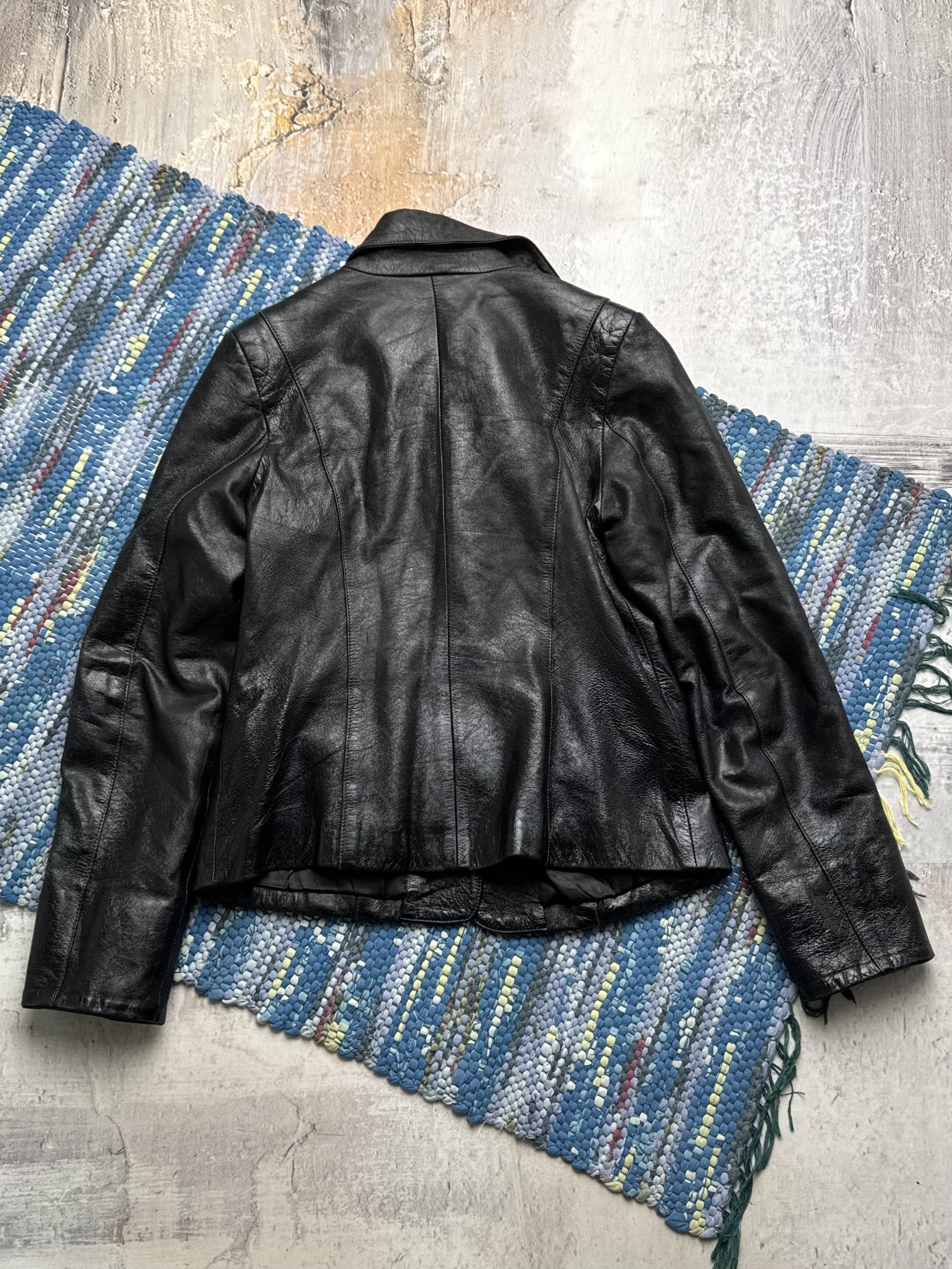Vintage Vintage Real Leather Jacket Button Up Utility Pocket Coat Size S / US 4 / IT 40 - 7 Thumbnail