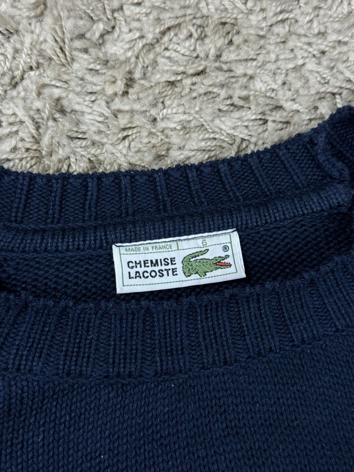Lacoste Vintage sweater Lacoste original casual streetwear item Size US XL / EU 56 / 4 - 3 Thumbnail