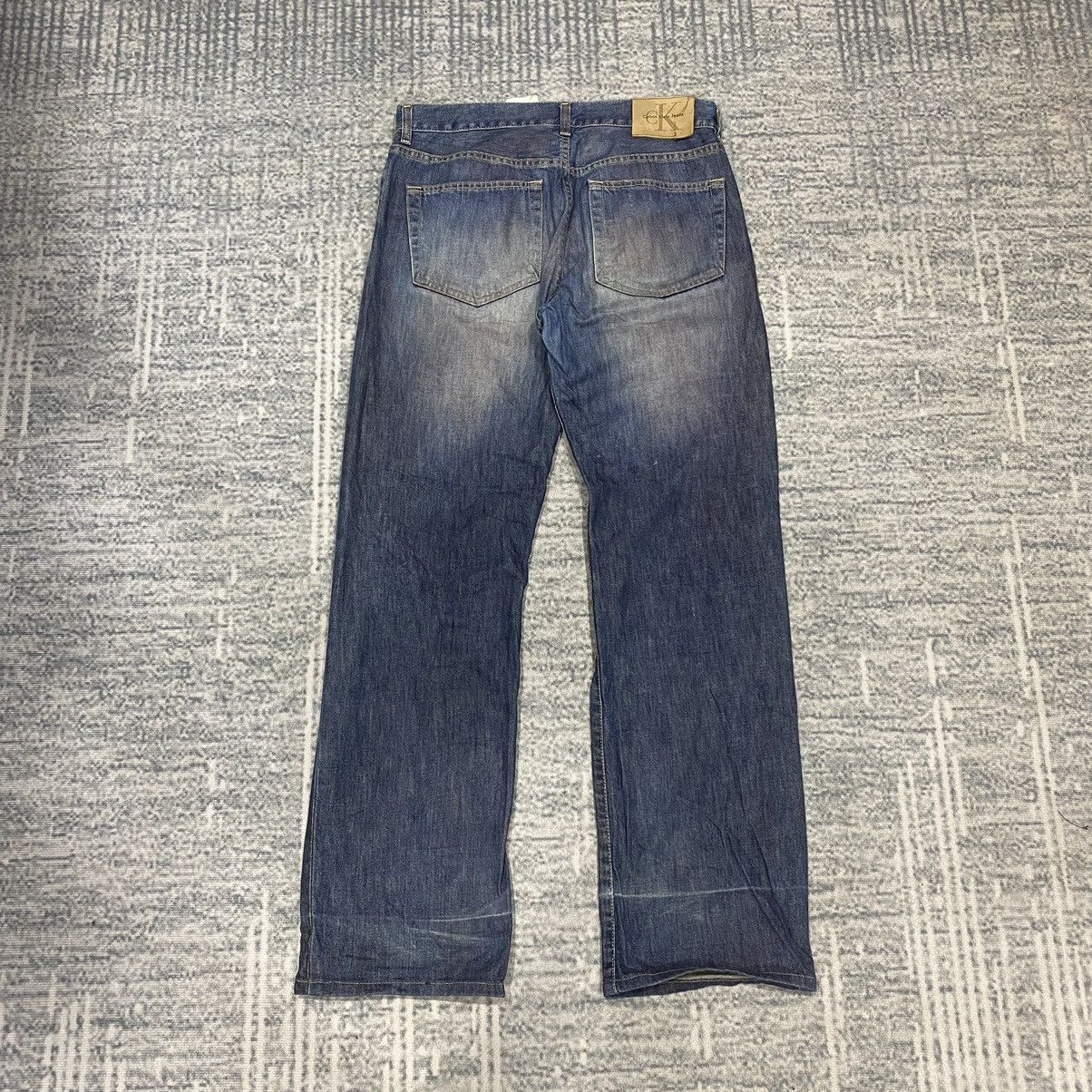 Calvin Klein Sick☠️ CK Vintage Wash Jeans Denim Punk Grunge 90s Size US 32 / EU 48 - 3 Thumbnail