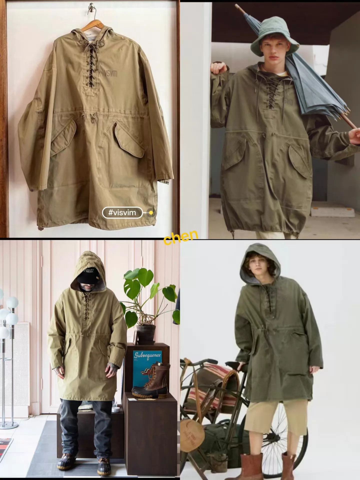 Visvim VISVIM 24SS CHINOOK PONCHO 3L DMGD Khaki New Size 2 Size US M / EU 48-50 / 2 - 9 Thumbnail