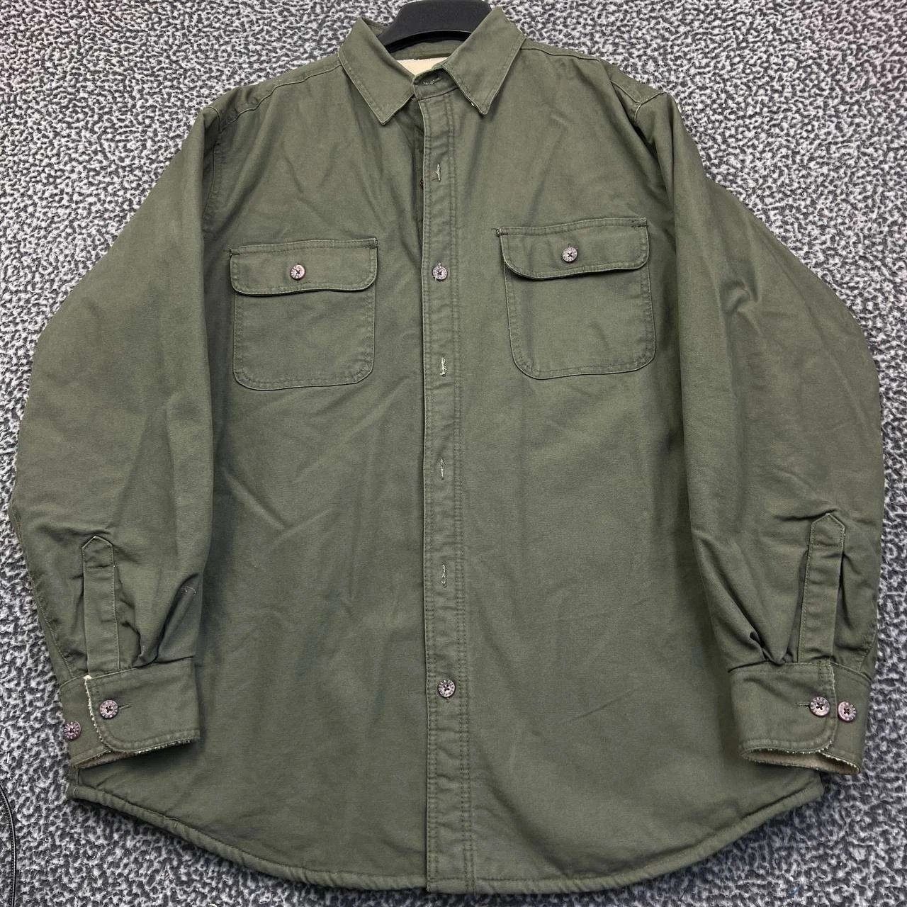 Other Moose Creek Shacket Men Large Green Fleece Lined Button Up Size US L / EU 52-54 / 3 - 1 Thumbnail