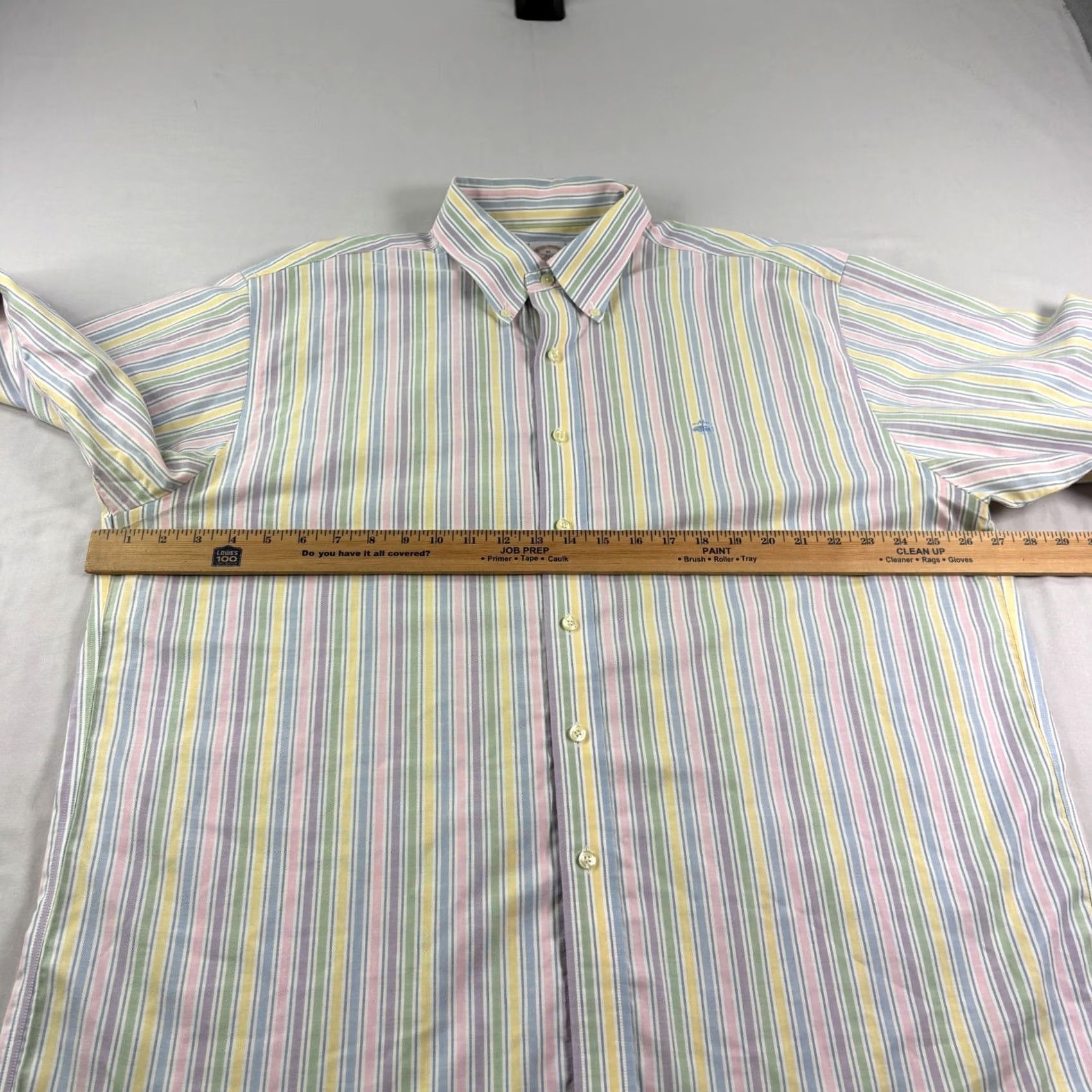 Brooks Brothers VINTAGE Brooks Brothers Shirt Mens XL Striped Button-Up Long Sleeve Formal Casual Size 46R - 7 Thumbnail