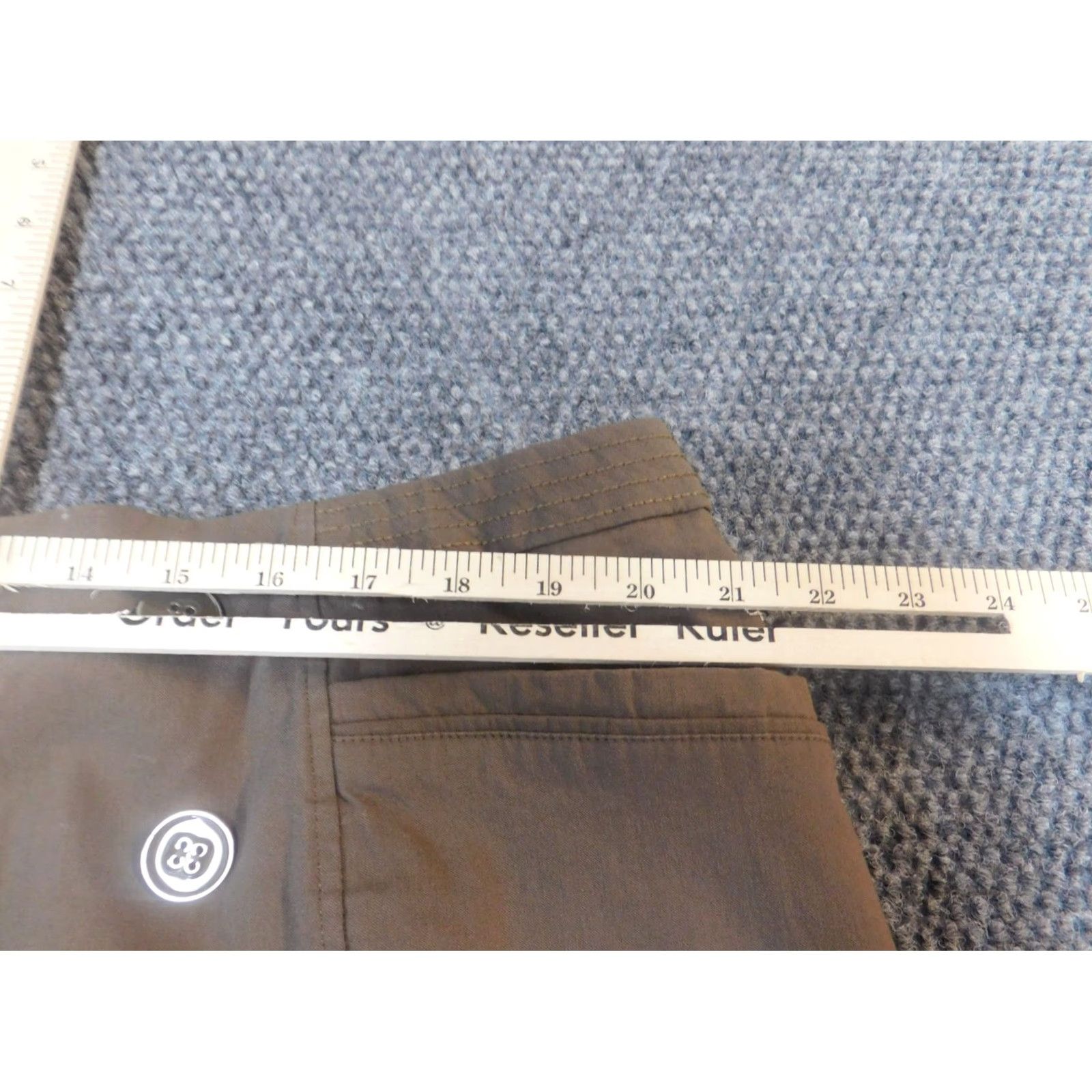 Vintage 89th & Madison Skirt Womens 24W Plus Brown mid A-Line Knee Length Zip Zipper Knit Cotton Wool Polyester Size 42" / US 20 - 5 Thumbnail