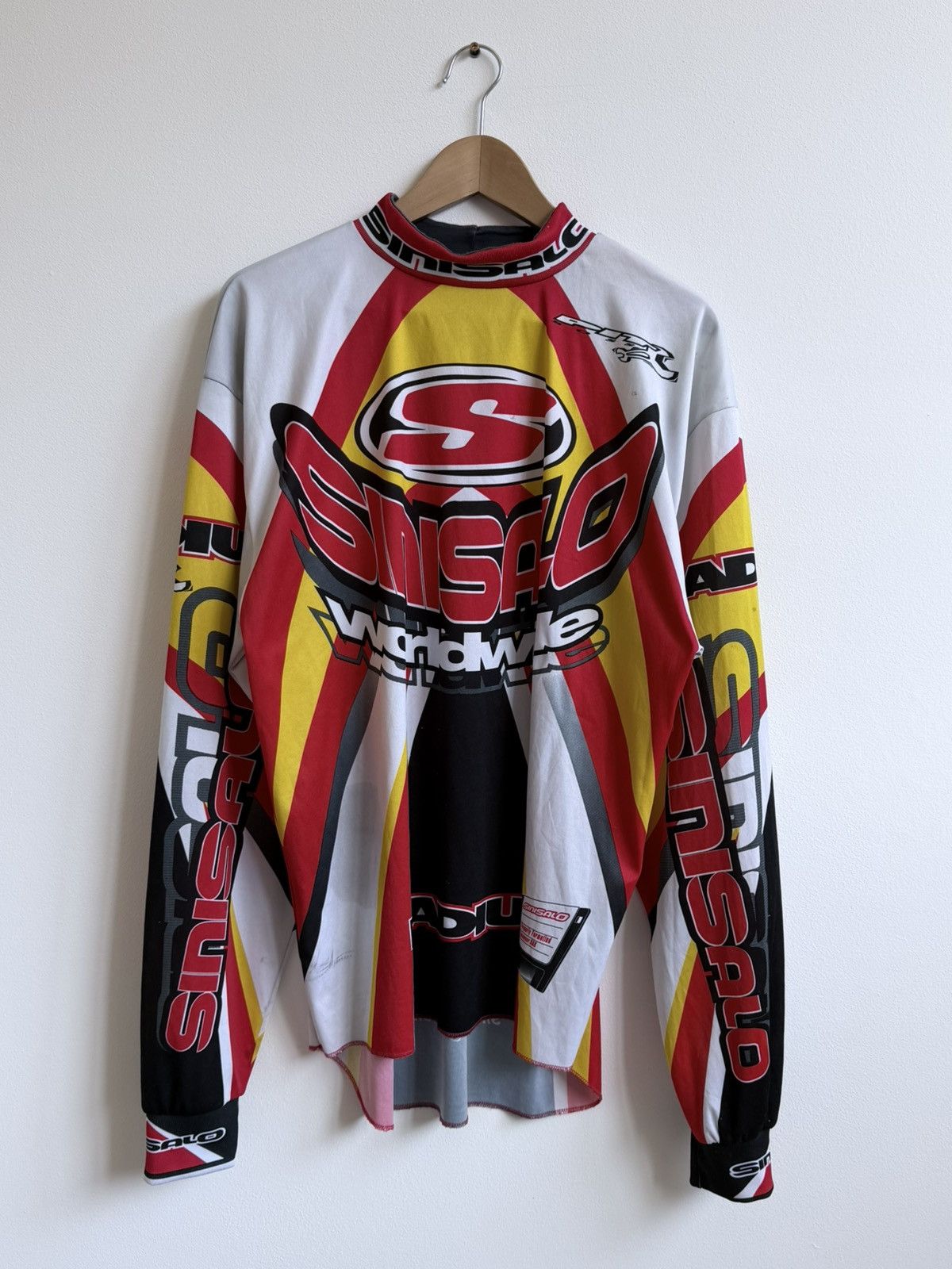 Sports Specialties Vintage 90s Sinisalo Worldwide Motocross Racing Jersey Size US L / EU 52-54 / 3 - 2 Thumbnail