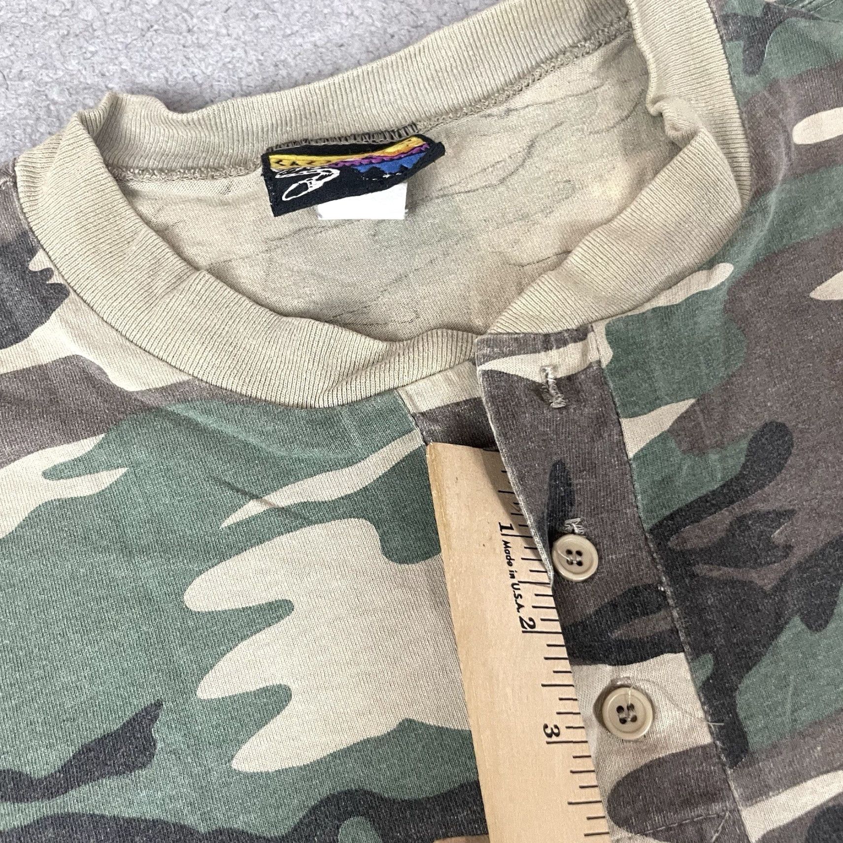 Vintage VINTAGE Sasquatch Shirt Adult 2XL Green Camouflage Hunting Distressed Graphic Tee Mens 1990s Brown Green Camouflage 2XL Retro Faded Size US XXL / EU 58 / 5 - 5 Thumbnail