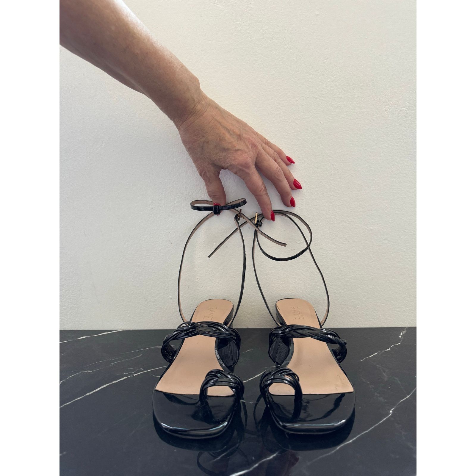 & Other Stories Raye Black Strappy Sandals Size US 7.5 / IT 37.5 - 3 Thumbnail