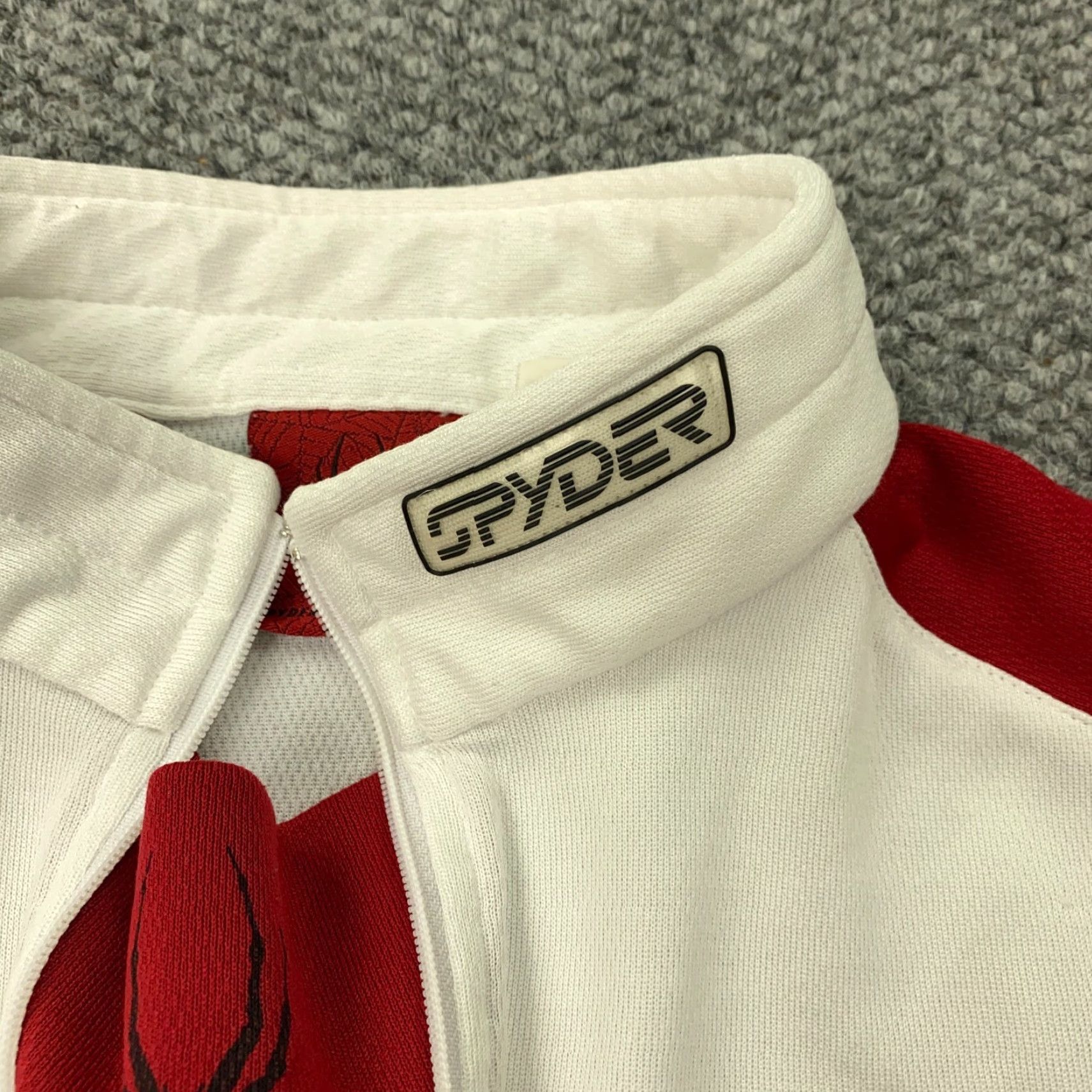 Spyder Spyder Pullover Womens Size 10 White 1/4 Zip Mock Neck Activewear Embroidered Classic Athletic Shirt Size L / US 10 / IT 46 - 3 Thumbnail