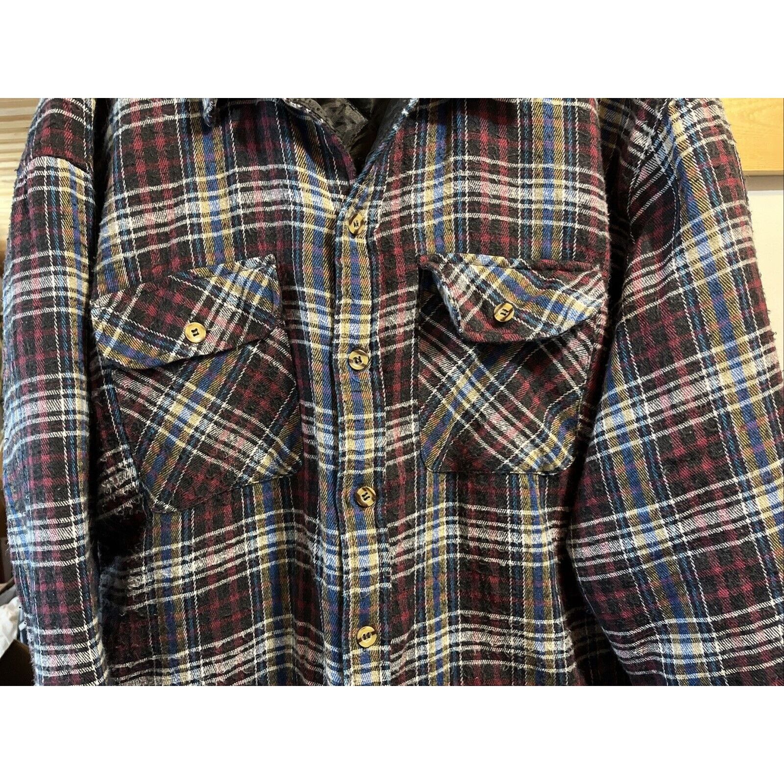 Other BTC VTG Men’s XLT Red Plaid Flannel Shirt Long Sleeve Cotton Size US XL / EU 56 / 4 - 5 Thumbnail