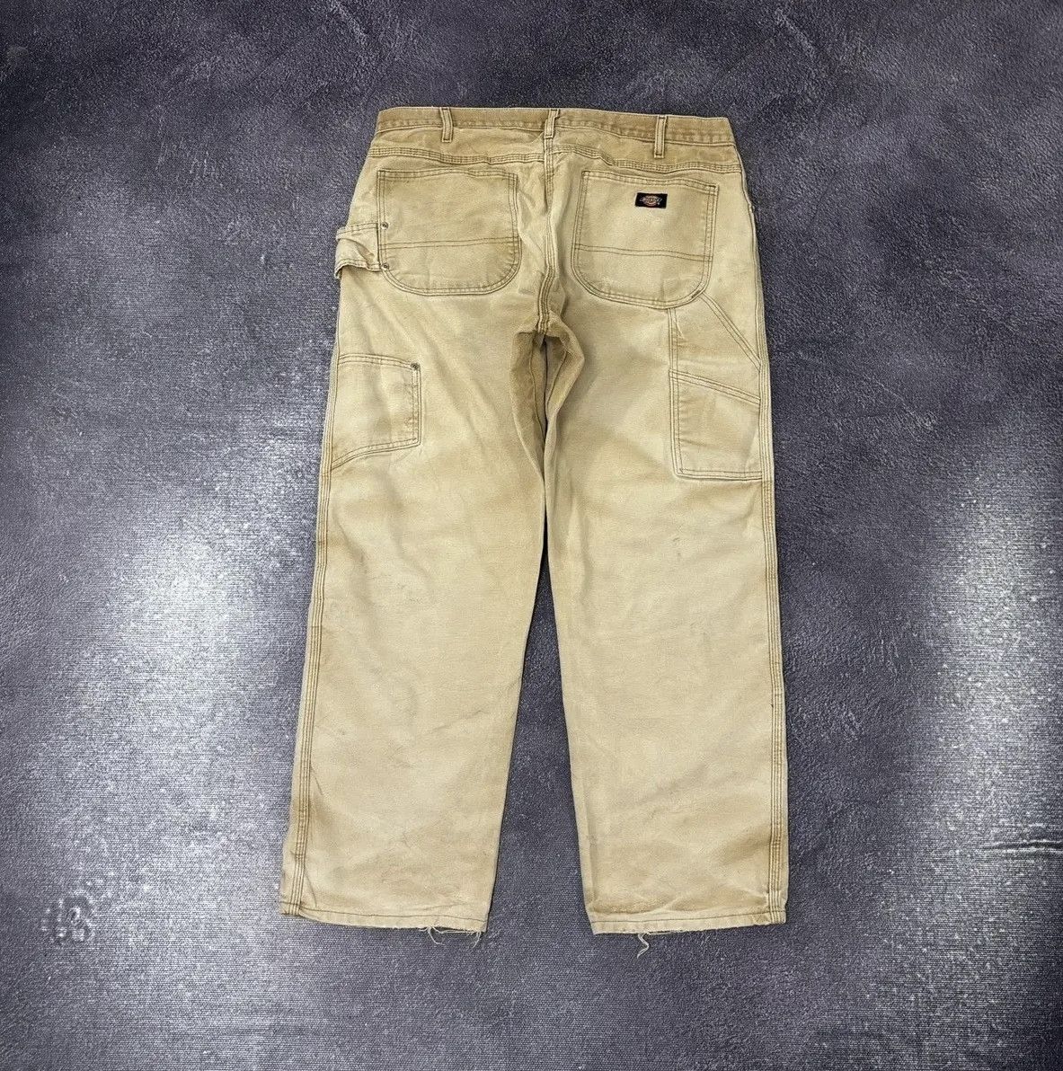 Dickies × Vintage Vintage Dickies Faded Mustard Work Hype Baggy Pants Size US 36 / EU 52 - 1 Thumbnail
