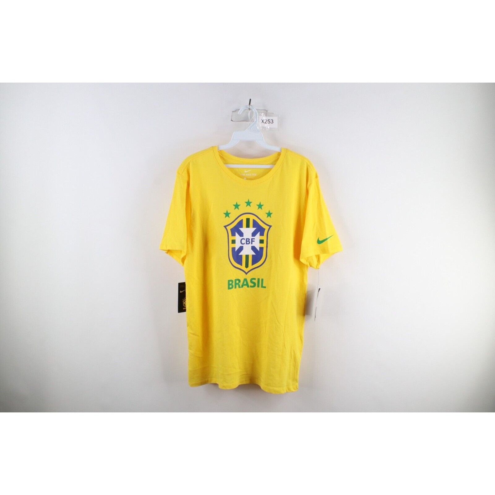 Nike New Nike Spell Out CBF Brasil Soccer National Team T-Shirt Size US M / EU 48-50 / 2 - 1 Thumbnail