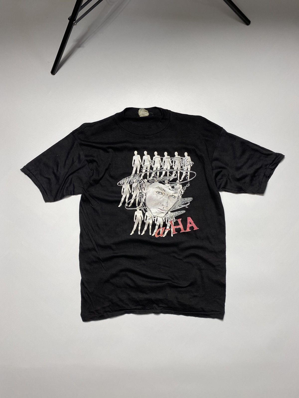 Band Tees × Vintage Vintage 90s single stitch Aha young Morten Harket t-shirt Size US XL / EU 56 / 4 - 1 Thumbnail