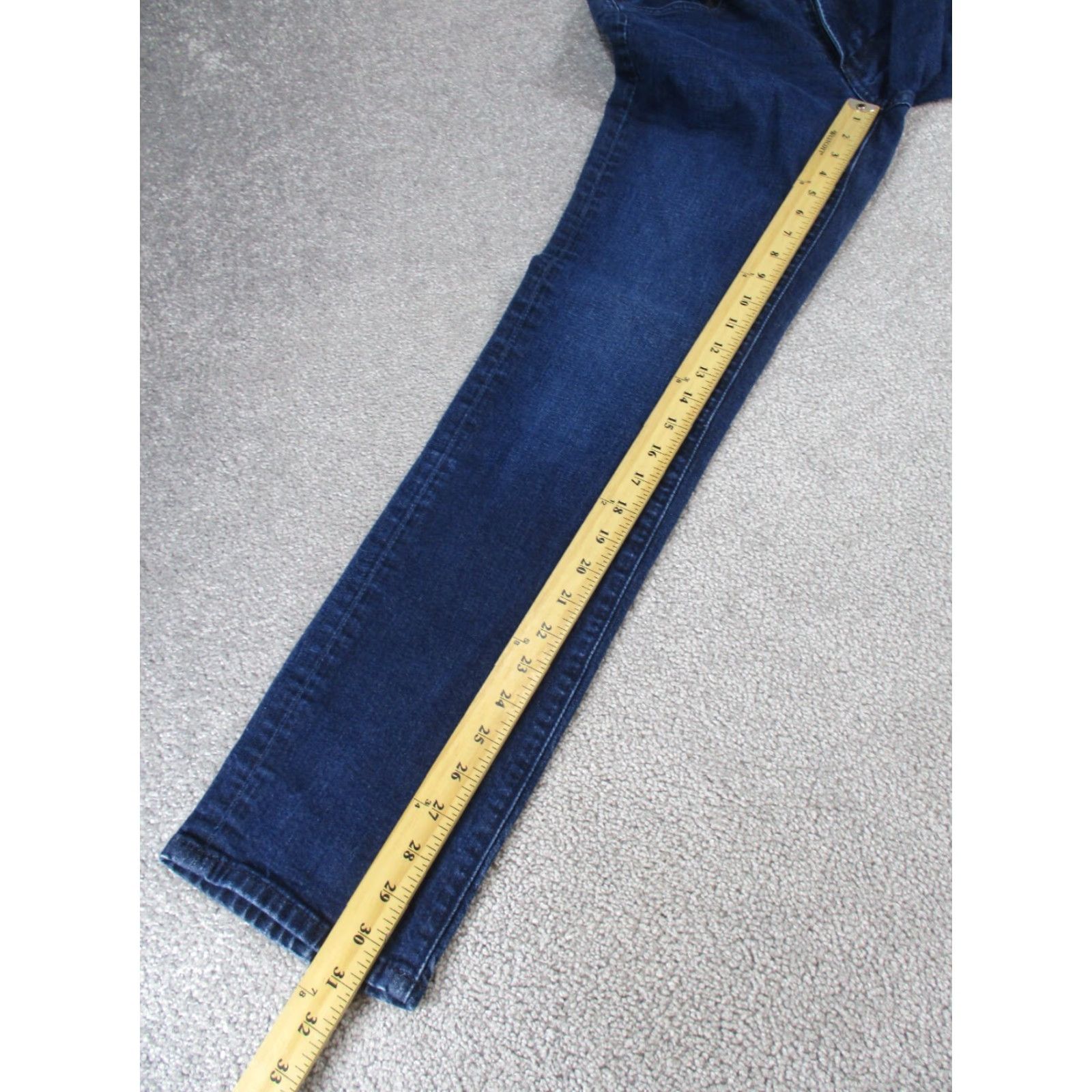 Bonobos Bonobos Jeans Men 31 Dark Wash Denim Slim Fit 31x31 Blue Regular Inseam 31 Tapered Size 31 Mens Size US 31 - 4 Thumbnail