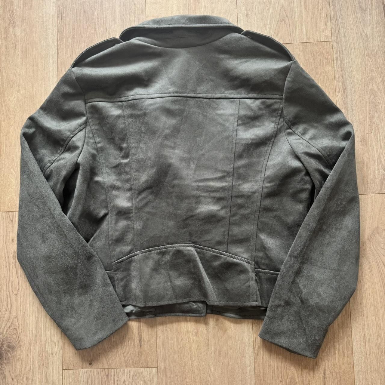Steve Madden BB Dakota Steve Madden Moto Jacket Olive Green Faux Suede Size XL / US 12-14 / IT 48-50 - 8 Thumbnail