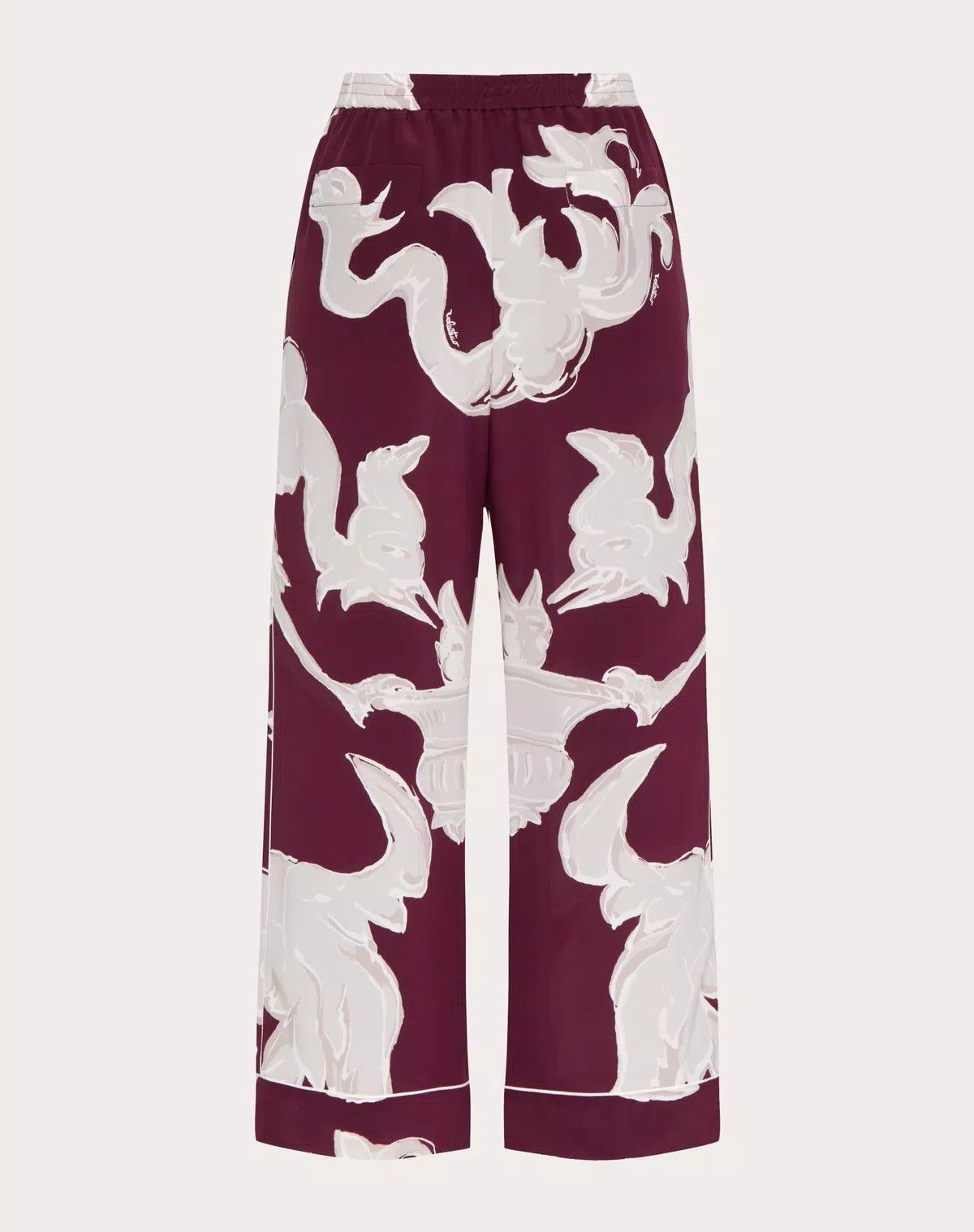 Valentino o1s1wg110525 Crepe Chine Metamorphos Trousers in Multicolor Size 30" / US 8 / IT 44 - 2 Thumbnail