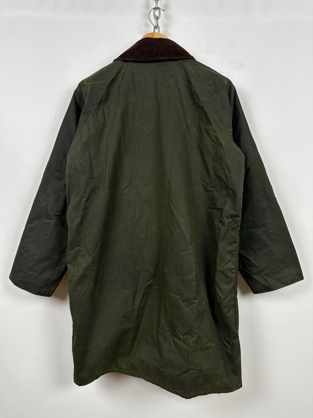 Barbour Vintage Barbour Gamefair Waxed Olive Green Coat Jacket Size US S / EU 44-46 / 1 - 3 Thumbnail