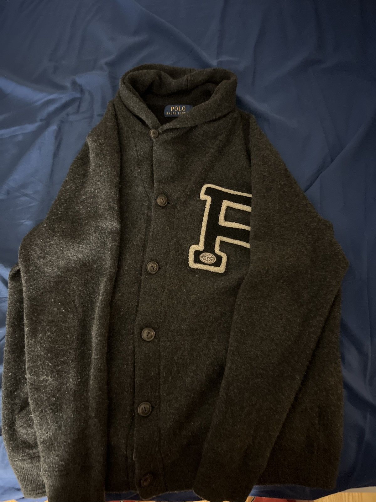 Polo Ralph Lauren Dark grey polo cardigan Size US L / EU 52-54 / 3 - 1 Preview